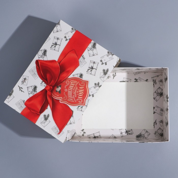 Подарочная коробка складная, новогодняя«Новогодняя почта», 25 х 18 х 10 см, Новый год Подарочная коробка складная, новогодняя«Новогодняя почта», 25 х 18 х 10 см, Новый год