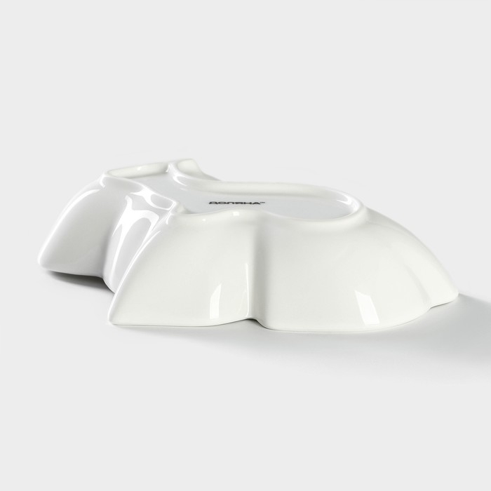 Блюдо керамическое глубокое «Милашки. Зайка», 300 мл, 17,5×12,6×4 см, цвет белый Блюдо керамическое глубокое «Милашки. Зайка», 300 мл, 17,5×12,6×4 см, цвет белый