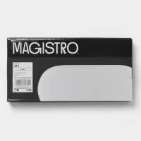Блюдо сервировочные Magistro White Snow, 21&times;10&times;1 см, фарфор, белое