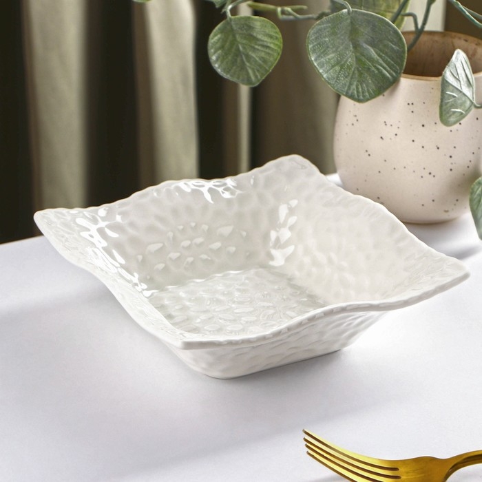 Миска керамическая «Воздушность», 340 мл, d=15 см, цвет белый Миска керамическая «Воздушность», 340 мл, d=15 см, цвет белый