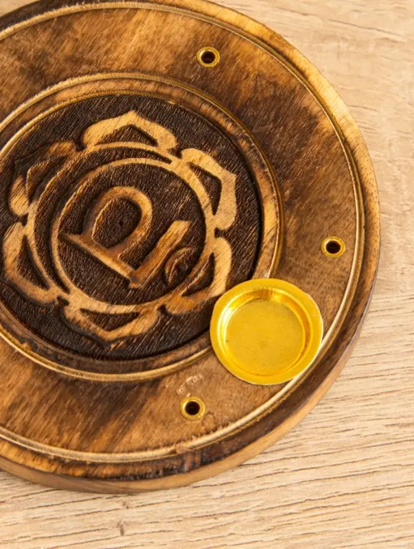 Подставка под благовония  Подставка под благовония "Чакра" дерево 10 см