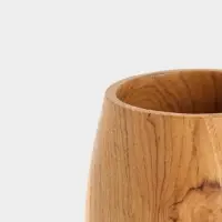 Стакан, 10&times;10&times;9 см, тиковое дерево