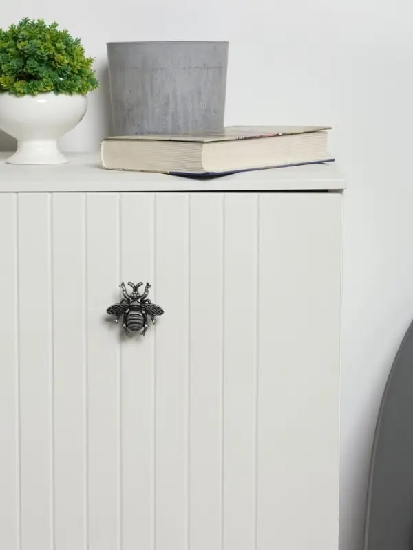 Ручка-кнопка CAPPIO PRO &laquo;Жук&raquo; 59&times;56 мм, цвет старинное серебро