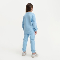 Костюм детский (свитшот, брюки) KAFTAN "Basic line", размер 30 (98-104), цвет голубой
