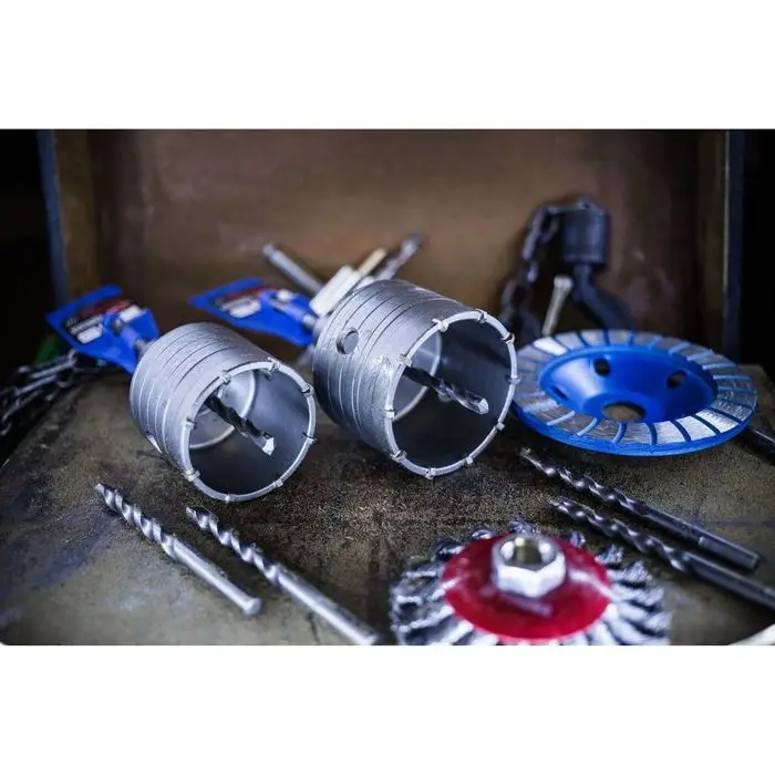 Коронка буровая в сборе ТУНДРА, SDS-plus, М22&times;68 мм