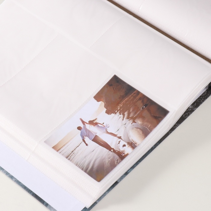 Фотоальбом на 500 фото 10x15 см  Фотоальбом на 500 фото 10x15 см "Давид и мандала" в коробке, тиснение 5,5x30x33,5 см