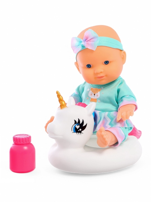 Пупс «Купание с единорогом», с аксессуарами, МИКС