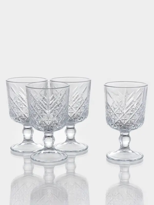 Набор бокалов для вина Paşabah&ccedil;e Timeless, 320 мл, 4 шт., стекло, прозрачный