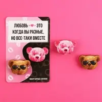 Значки деревянные, неразлучники «Любовь это когда», 2 шт., 8 х 12 см.