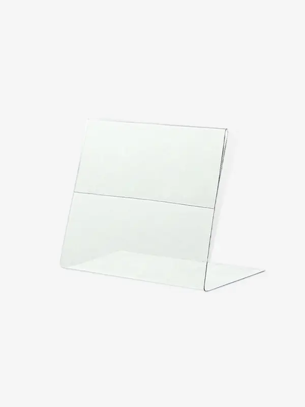 Ценникодержатель горизонтальный, 9&times;7 см, ПЭТ 0.5 мм, цвет прозрачный