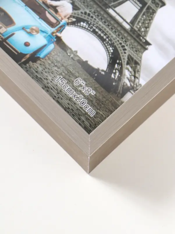 Фоторамка пластик 15х20 см "Ламберто" серебро с белым 21х16х3,5 см