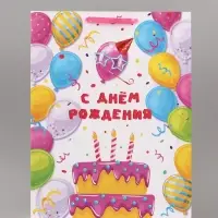 Пакет ламинированный вертикальный &laquo;С Днем рождения&raquo;, XXL 46&times;61&times;20 см