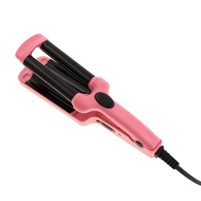 Плойка Luazon LW-20, 35 Вт, керамическое покрытие, d=12 мм, 180°С, розовая Плойка Luazon LW-20, 35 Вт, керамическое покрытие, d=12 мм, 180°С, розовая