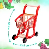 Продуктовая тележка &laquo;Шопинг&raquo; с продуктами, 42 предмета