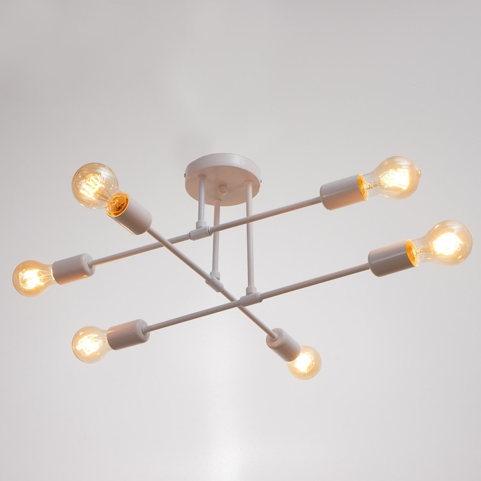 Люстра 2544/6WT E27 40Вт белый BayerLux Люстра 2544/6WT E27 40Вт белый BayerLux