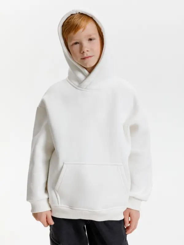 Худи детское оверсайз Junipero, молочное, 6 лет Худи детское оверсайз Junipero, молочное, 6 лет