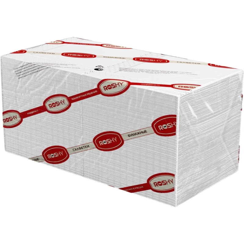 Салфетки бумажные 2 сл. 24х24 белые 250 шт./уп_Л