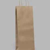 Пакет под бутылку бумажный &laquo;Крафт&raquo;, 15&times;39&times;8 см, 80 г/м&sup2;