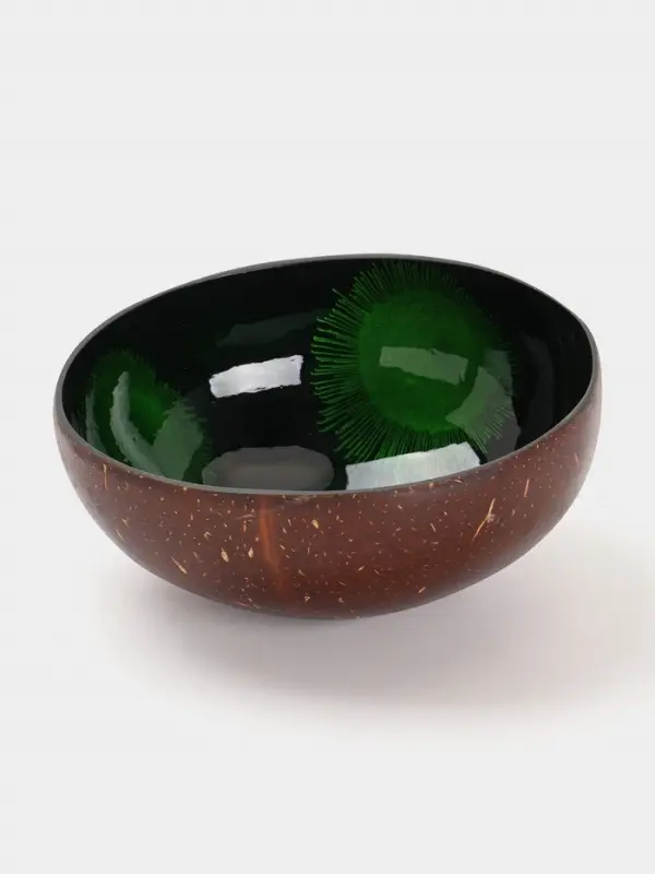 Чаша &laquo;Листья&raquo;, 14&times;14&times;6 см, кокос