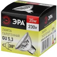 Лампа галогенная GU5.3-JCDR (MR16) -35W-230V-CL (галоген, софит, 35Вт, нейтр, GU5.3)