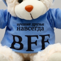 Мягкая игрушка Мишка «BFF», в кофте, 13 см