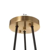 Люстра &laquo;Узел&raquo; 3&times;40 Вт Е27 черный/латунь 52&times;52&times;36 см