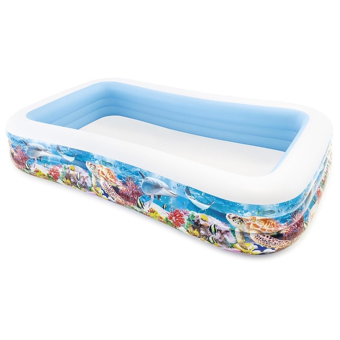 Бассейн надувной «Морское дно», 305 х 183 х 56 см, от 6 лет, 58485NP INTEX Бассейн надувной «Морское дно», 305 х 183 х 56 см, от 6 лет, 58485NP INTEX