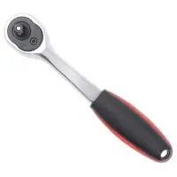 Рукоятка трещоточная 1/4"DR 45 зубцов (пластиковая ручка) AVS RK11445