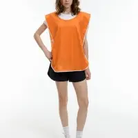 Манишка Member, оранжевая с белым