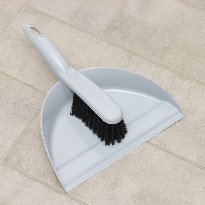 Щётка-смётка с совком Etna, цвет серый Щётка-смётка с совком Etna, цвет серый