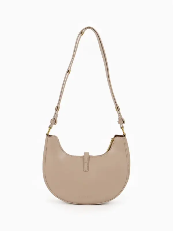 Сумка женская багет TEXTURA на молнии, 24&times;6&times;14 см, бежевая