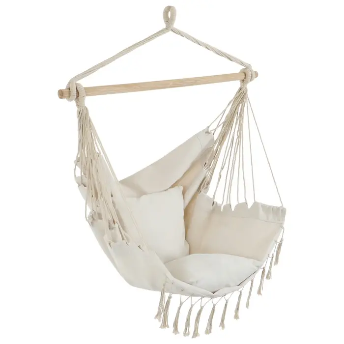 Гамак-кресло maclay, 60&times;80 см, подвесное, плетёное, бежевое