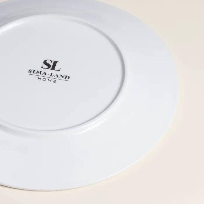 Тарелки SL Home &laquo;Винтаж фрэнч&raquo;, d=22 см, набор 2 шт., фарфор, белые