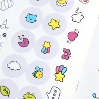 Аниме-раскраски с наклейками "Кавайные котики" 8 стр.