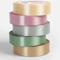 Атласная лента, набор 5 шт. &laquo;Тёплый день&raquo;, 20 мм, 23&plusmn;1 м