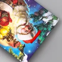 Пакет подарочный новогодний ламинированный, &laquo;Синички&raquo; , 11.5&times;6.5&times;14.5 см