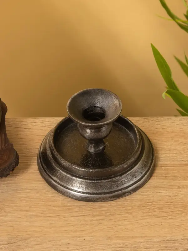 Подсвечник "Ретро серия Йорк" алюминий 12х12х7 см