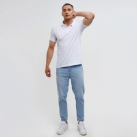 Футболка (поло) мужская MINAKU REGULAR FIT: цвет белый, р-р 52