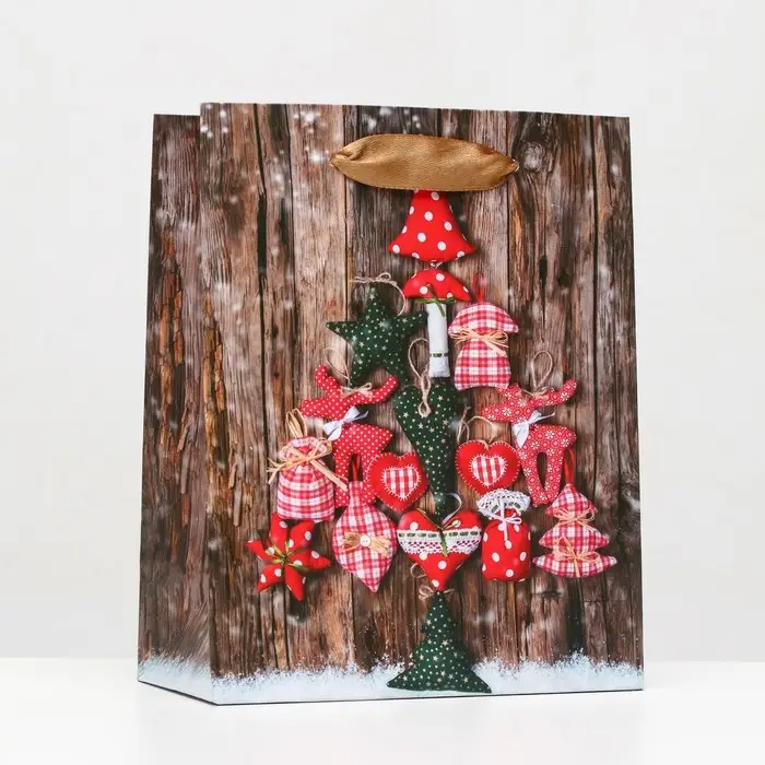 Пакет ламинированный «Зимние чудеса» 11,5 х 14,5 х 6 см