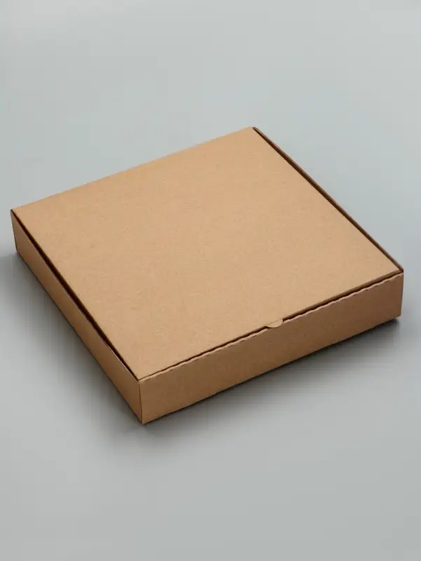 Коробка для пиццы, бурая, 32&times;32&times;6 см