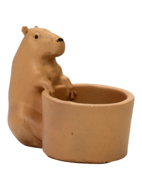 Фигурное Кашпо "Капибара" размер 8х10х6 см, гипс