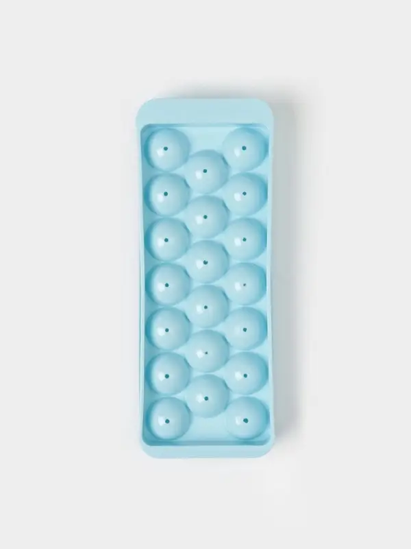 Форма для льда &laquo;Шар&raquo;, 20 ячеек, пластик, голубая