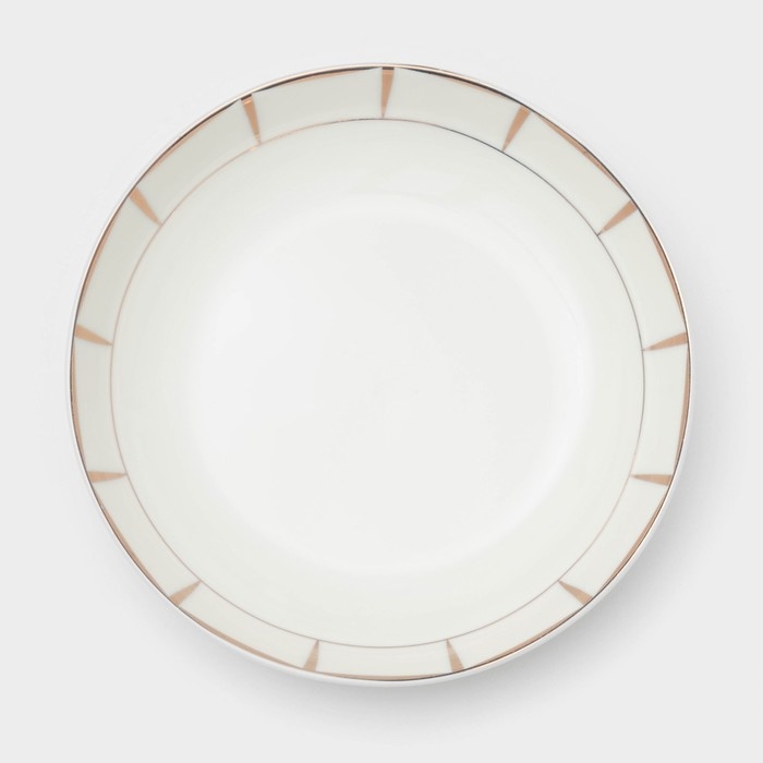 Тарелка глубокая фарфоровая «Аврора», 560 мл, d=18 см, цвет белый Тарелка глубокая фарфоровая «Аврора», 560 мл, d=18 см, цвет белый