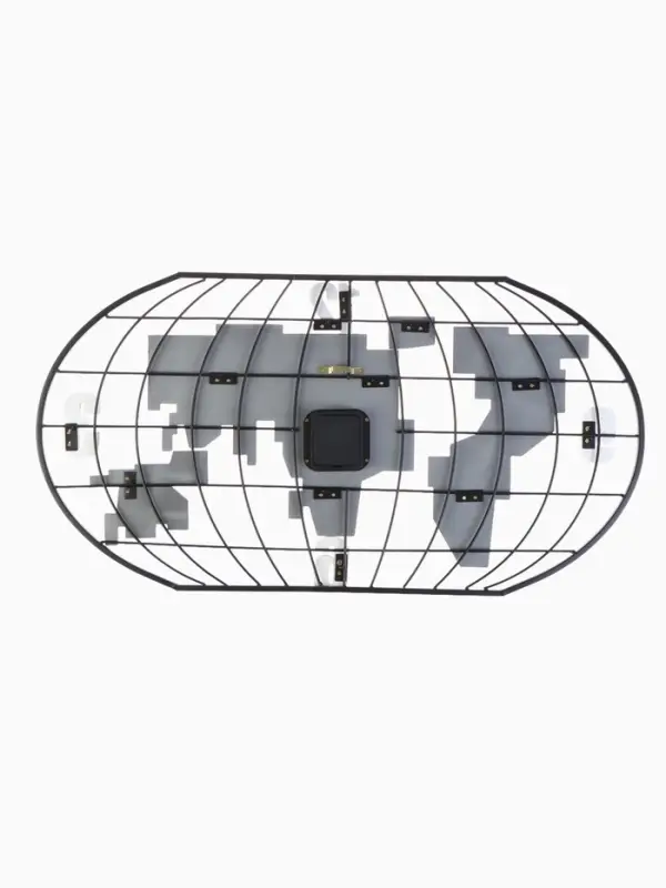Часы настенные интерьерные &laquo;Карта мира&raquo;, бесшумные, плавный ход, 40&times;78 см, от батарейки 1&times;АА