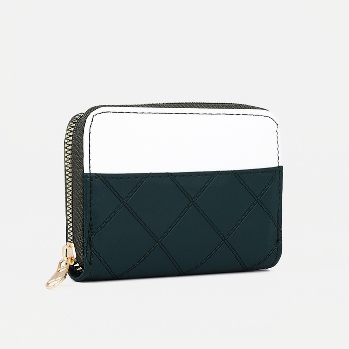Кошелёк на молнии, цвет зелёный Кошелёк на молнии, цвет зелёный