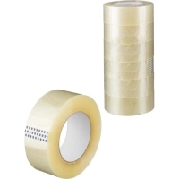 Клейкая лента упаковочная 48мм x 200м 40мкр прозрачная 6 шт/уп СПб