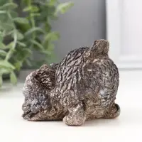 Фигурка гипс &laquo;Сова подглядывает&raquo;, бежевая, 8&times;8.5&times;7 см