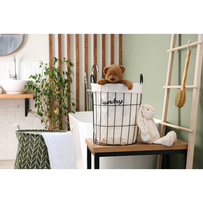 Корзина для белья Доляна «Лофт», 35×40 см Корзина для белья Доляна «Лофт», 35×40 см