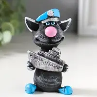 Фигура &laquo;Кот Матрос держит кораблик&raquo;, 9.2&times;5.4 см