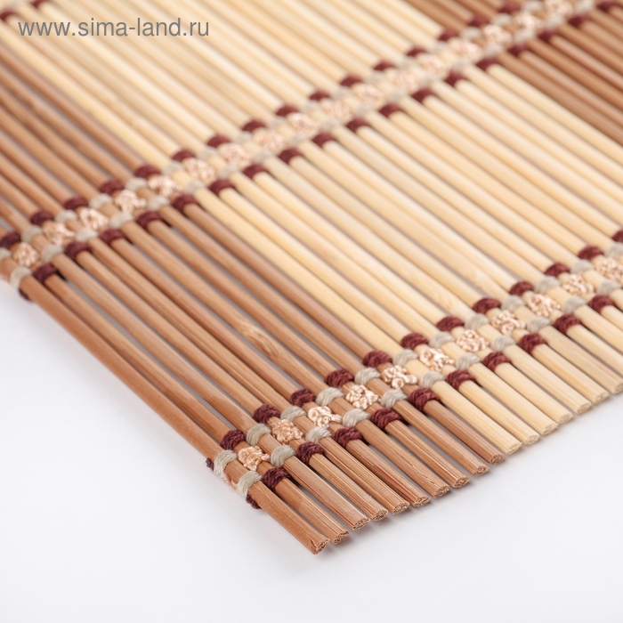 Салфетка сервировочная на стол «Путь», 45×30 см, цвет коричневый